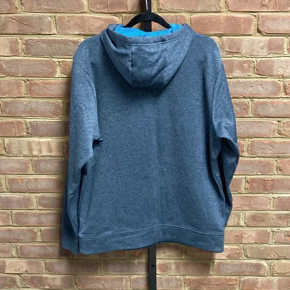 The North Face Gray/Blue Sweatshirt Hoodie Size Large